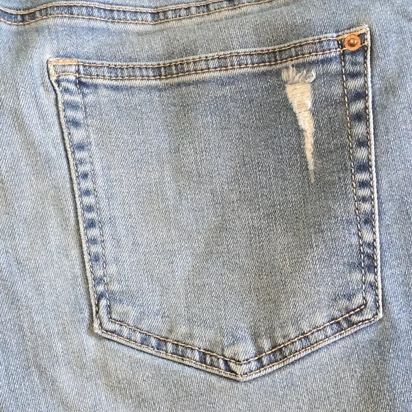 High Waisted Distressed Womens R Jeans - Picture 10 of 12